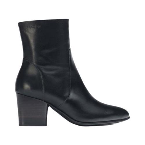 Wonders Klassisk Western Stil Ankelboot Black, Dam