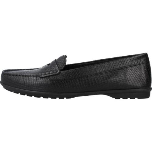 Geox Stiliga Bekväma Loafers Kvinnor Black, Dam