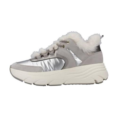 Geox Diamanta Snygga Sneakers för Kvinnor Gray, Dam