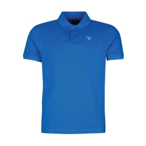 Barbour Logo Polo Shirt Blue, Herr