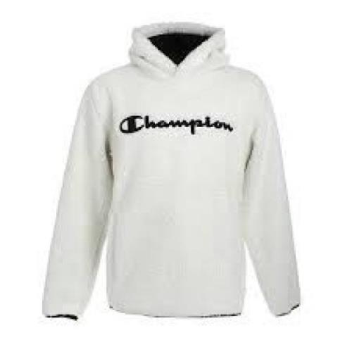 Champion Autentisk Sherpa Hood Vit Polartröja White, Herr