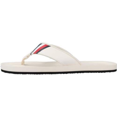 Tommy Hilfiger Flip Flops White, Herr