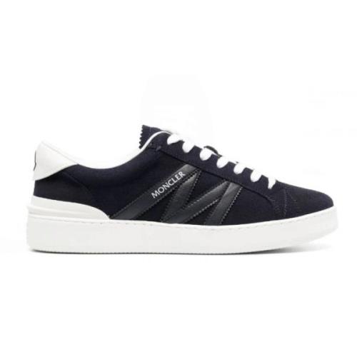 Moncler Marinblå Panelerade Sneakers Blue, Herr