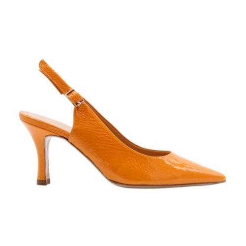 Cristian Daniel Puntacana Peep Toe/Häl Orange, Dam