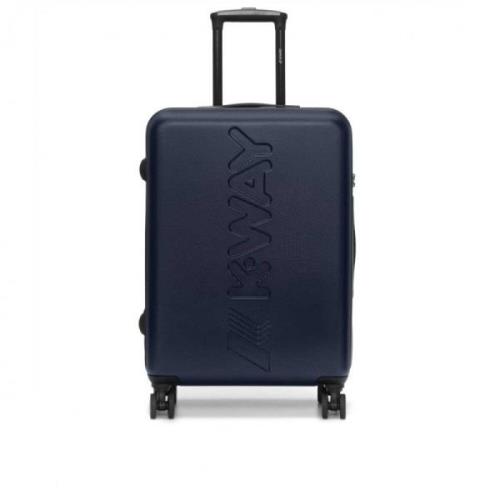 K-Way Medium Blå Cabin Trolley Blue, Unisex