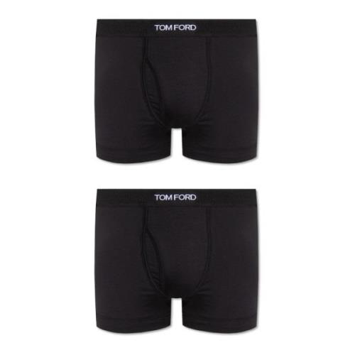 Tom Ford Märkta boxershorts två-pack Black, Herr