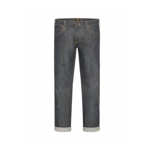 Lee Original Slim Fit Jeans med japansk kantband Blue, Herr