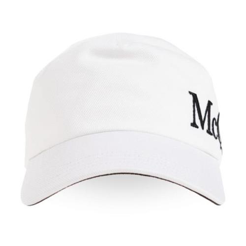 Alexander McQueen Baseballkeps White, Herr