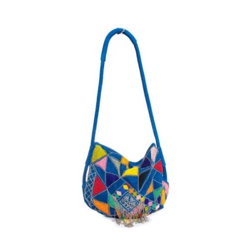 Emilio Pucci Pre-owned Pre-owned Mocka axelremsvskor Blue, Dam