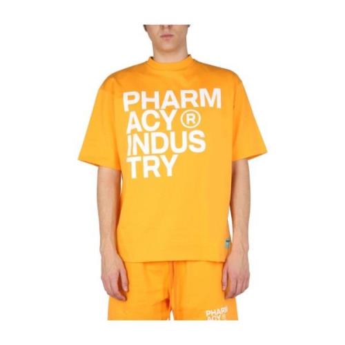 Pharmacy Industry Logo Print T-Shirt Orange, Herr