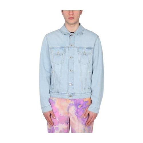 Msgm Jeansjacka Blue, Herr