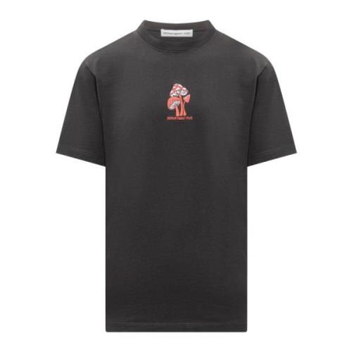 Department Five Crew Neck T-shirt med Unik Bröstficka Black, Herr