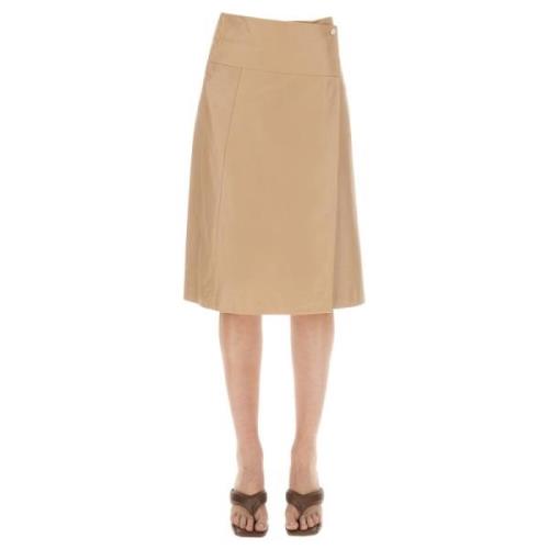 Arma Midi Skirts Beige, Dam