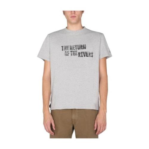 Engineered Garments Tryckt t-Skjorta Gray, Herr