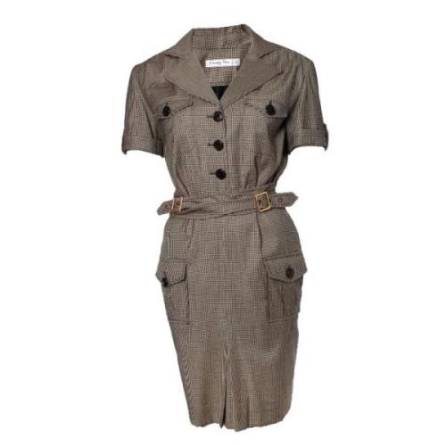 Dior Vintage Begagnade Dres Brown, Dam