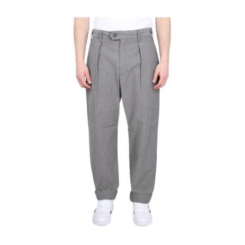 Engineered Garments Straight Trousers Gray, Herr