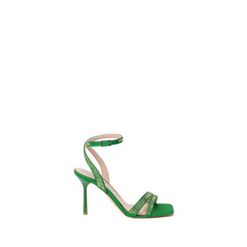 Liu Jo Glam Rhinestone Sandaler Green, Dam