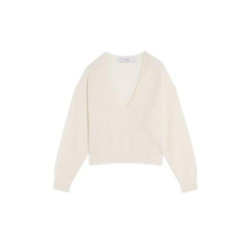 IRO V-neck Knitwear Beige, Dam