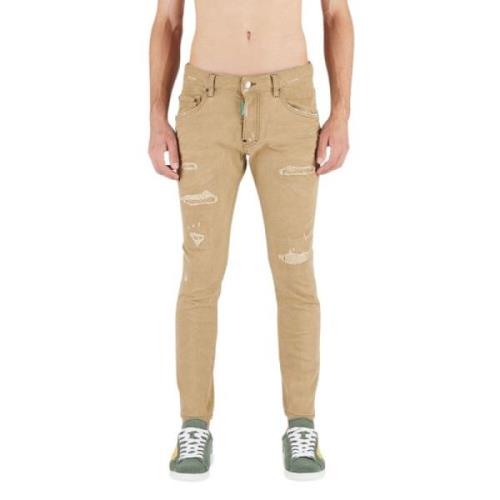 Dsquared2 Slim-fit Byxor Beige, Herr