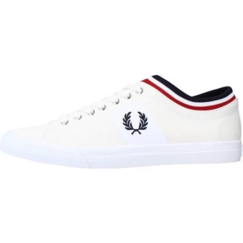 Fred Perry Stiliga Tipped CT Sneakers för Män White, Herr