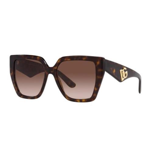 Dolce & Gabbana Dg4438 DG CrossedLarge Solglasögon Brown, Dam