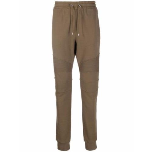 Balmain Slim-fit Track Pants med Dragsko Green, Herr