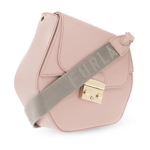 Furla ‘Metropolis Prisma Mini’ axelväska Pink, Dam