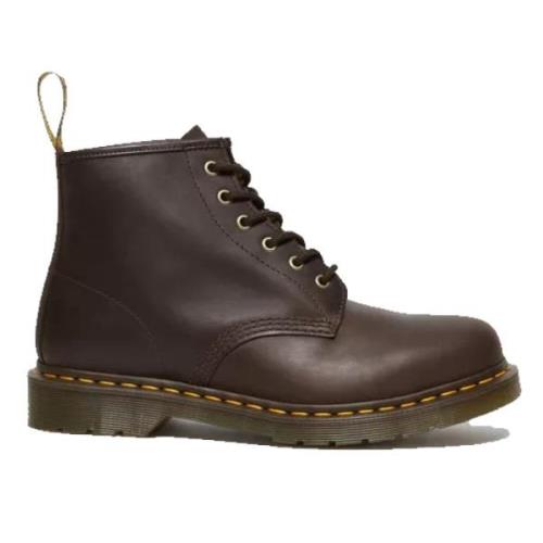 Dr. Martens 101 Bex Läder Crazy Horse Boot Brown, Dam