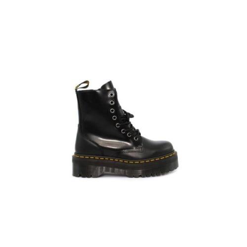 Dr. Martens Svart Polerad Läder Ankelkänga Black, Herr