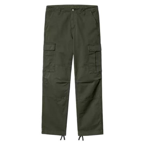 Carhartt Wip Vanliga Cargo Byxor i Garment-Dyed Moraga Twill Green, He...