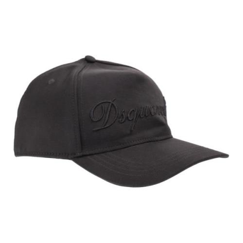 Dsquared2 Svart Baseballkeps, Regular Fit Black, Dam