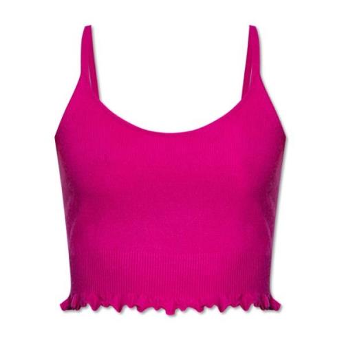 Ulla Johnson Elia beskuren tanktopp Pink, Dam