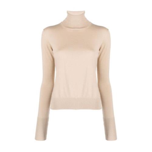 Patrizia Pepe Bas Stickad Topp Beige, Dam