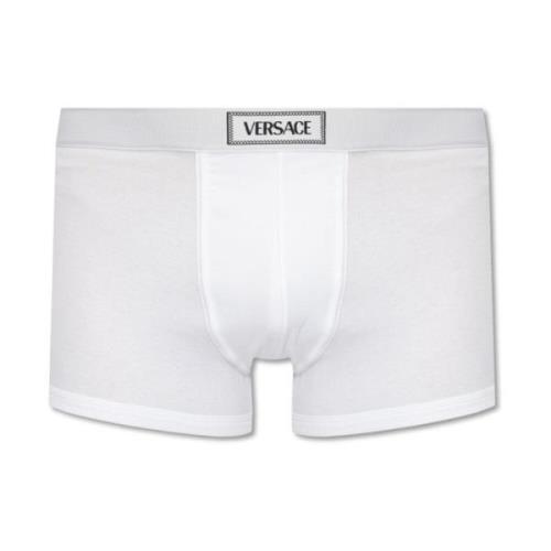 Versace Ribbade boxershorts med logotyp White, Herr