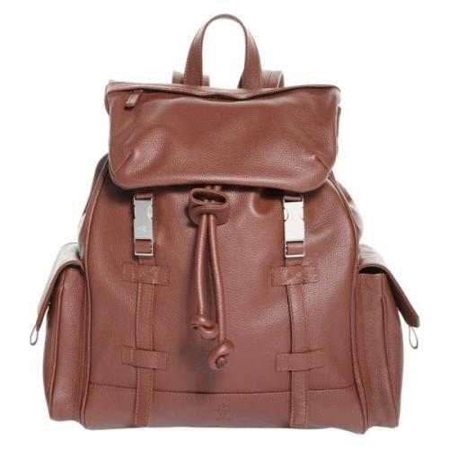 Eleventy Backpacks Brown, Dam