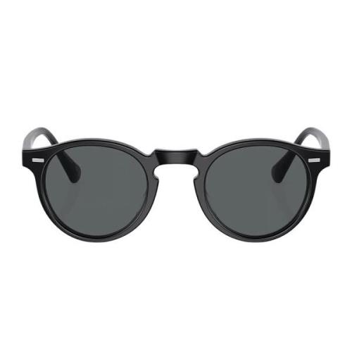 Oliver Peoples Ikoniska Gregory Peck Solglasögon Black, Unisex