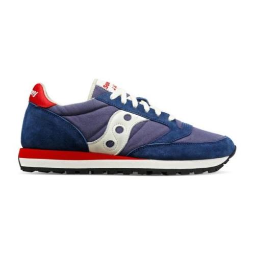 Saucony Tyg och Mocka Unisex Sneakers Blue, Herr