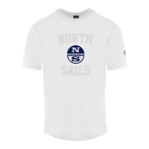 North Sails Stilren Crewneck T-Shirt White, Herr