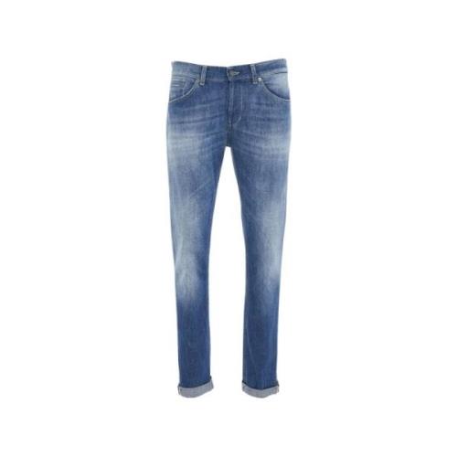 Dondup Stiliga Slim-fit Jeans Blue, Herr