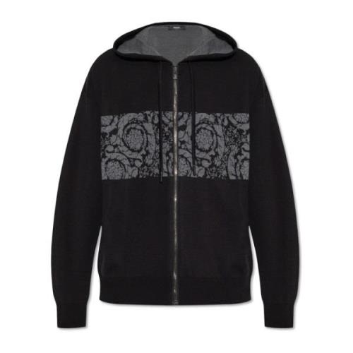 Versace Ullhoodie Black, Herr