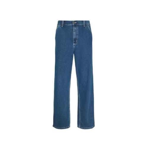 Carhartt Wip Trousers Blue, Herr