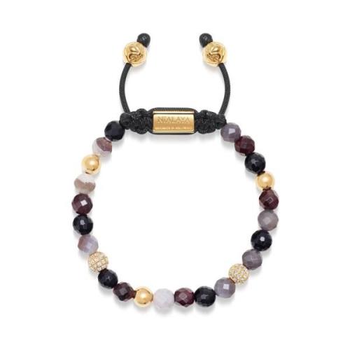 Nialaya Women's Beaded Bracelet with Botswana Agate, Garnet, Agate and...