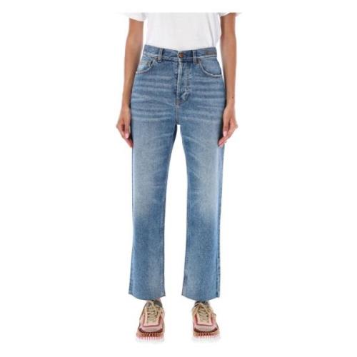 Chloé Råskuren Denim Jeans Blue, Dam