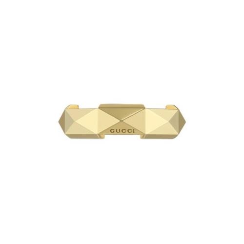 Gucci Länk till Love Studded Ring Yellow, Dam