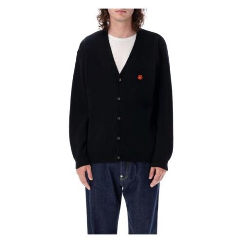 Kenzo Svart Boke Flower Cardigan för Män Black, Herr