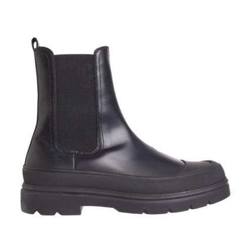 Calvin Klein Svarta Höga Chelsea Ankelboots Black, Herr