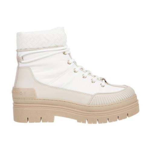 Tommy Hilfiger Vita Monogram Outdoor Ankelboots White, Dam