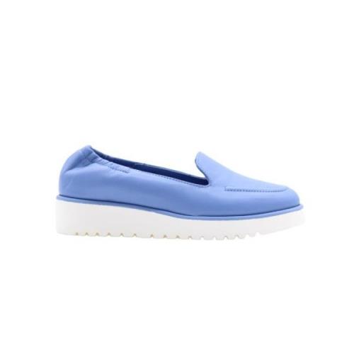 Donna Lei Mocassin Skor Blue, Dam