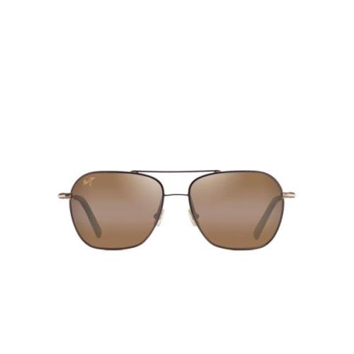 Maui Jim Metall Navigator Solglasögon med Dual Gradient Spegelglas Bro...