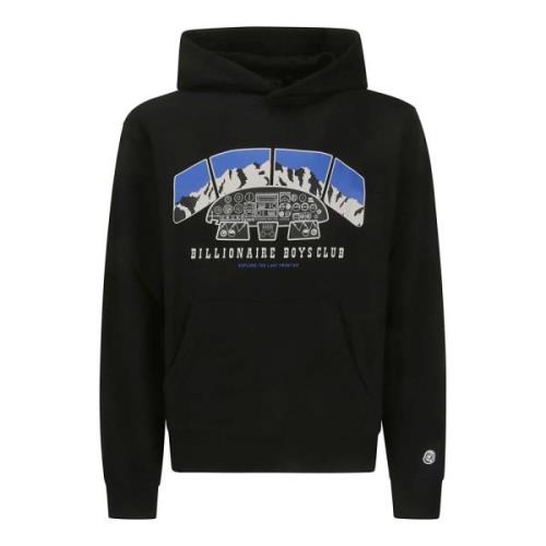 Billionaire Boys Club Flight Deck Hoodie Sweatshirt Black, Herr